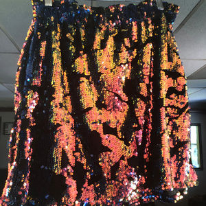 Multicolor Sequin Mini Skirt
